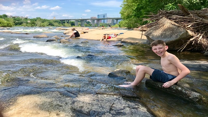 Belle Isle Trail on the James River in Richmond