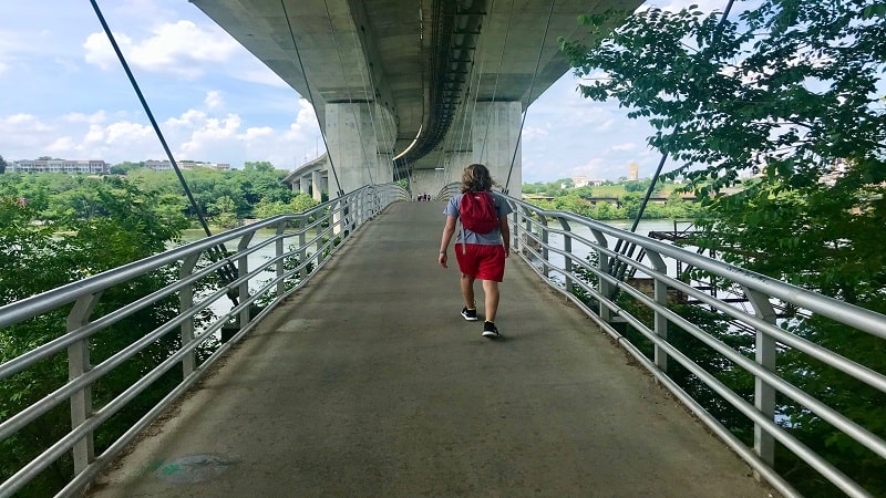 Belle Isle Trail-Suspended Pedestrian Bridge