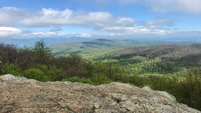 Views from Compton Peak at Shenandoah National Park in Virginia