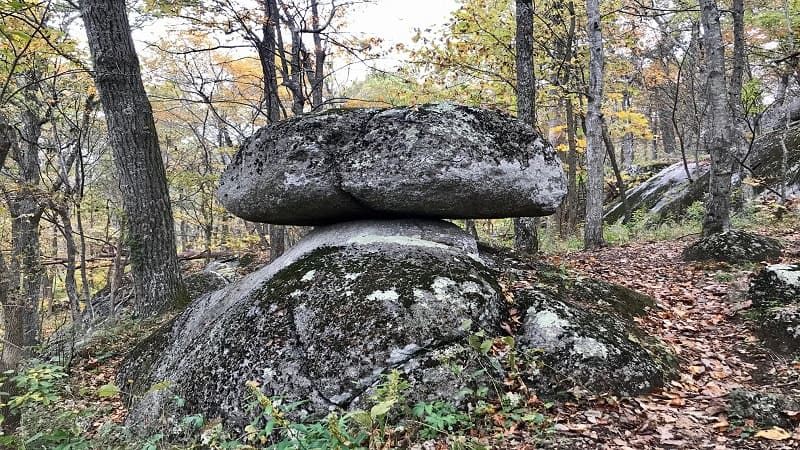 Balance Rock Near Harkening Hill in Virginia