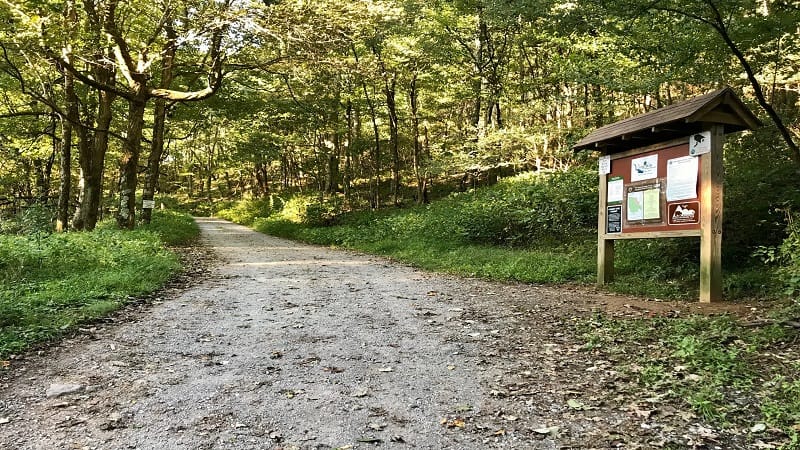 A Trail Kiosk on the Brumley Mountain Trail