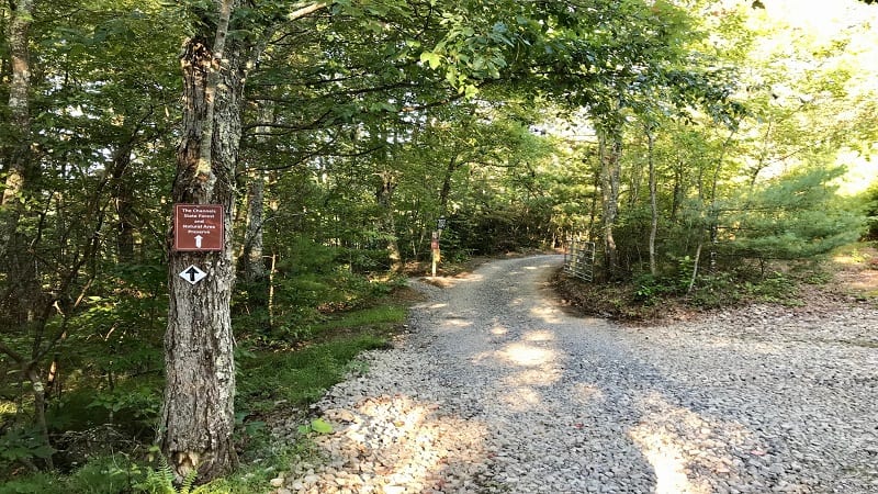 Hiking Trail Leading to the Great Channels of Virginia