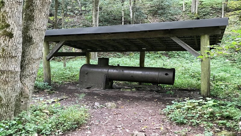 An Old Boiler Next to the Cascades Falls Trail