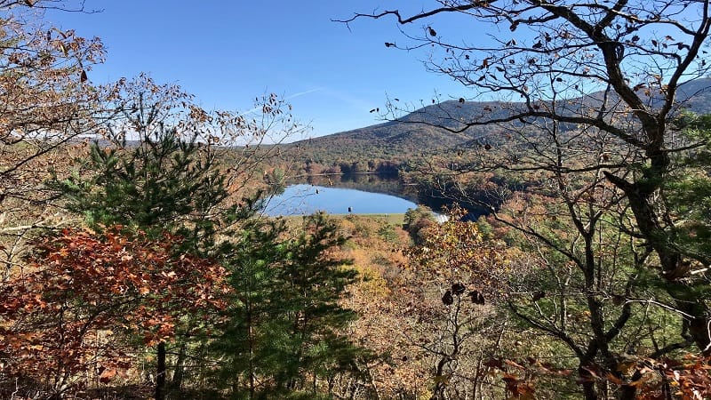 Douthat State Park-Douthat Lake Overlook