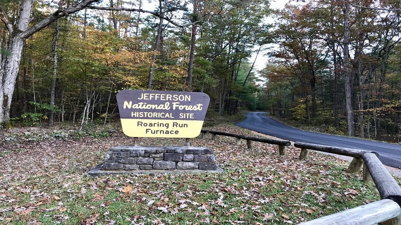 Roaring Run Furnace Sign