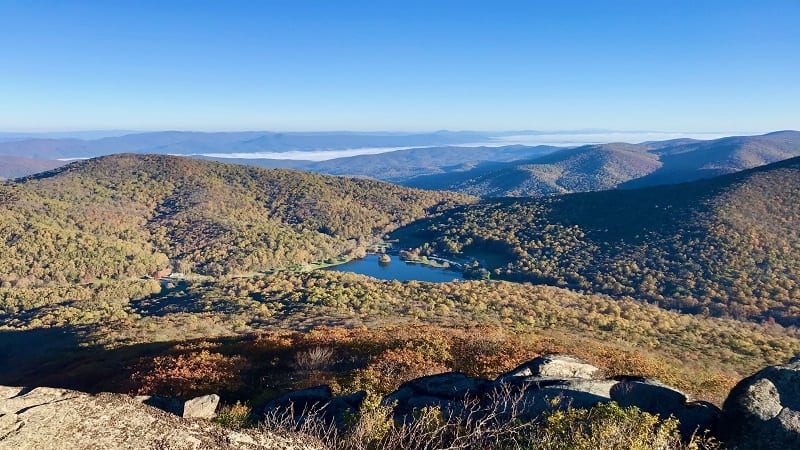Fall Colors from Sharp Top in Bedford, Virginia