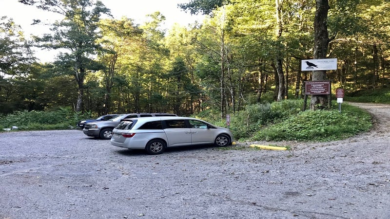 Small Parking Area for the Great Channels Hike