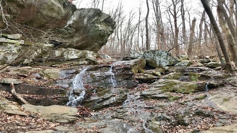 Waterfall on Hollow Brook Hike Near Bluemont