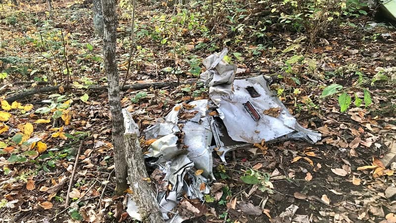 Plane Crash Remains on Dobie Mountain in Virginia