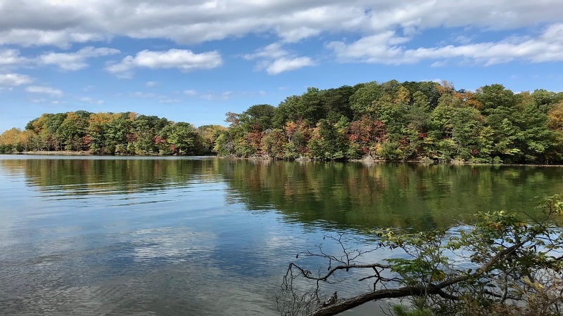 Smith Mountain Lake in the Fall in Virginia