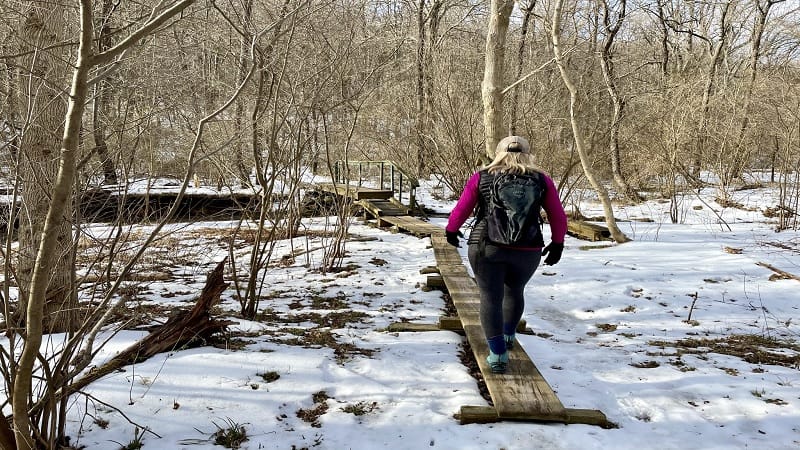 winter hiking