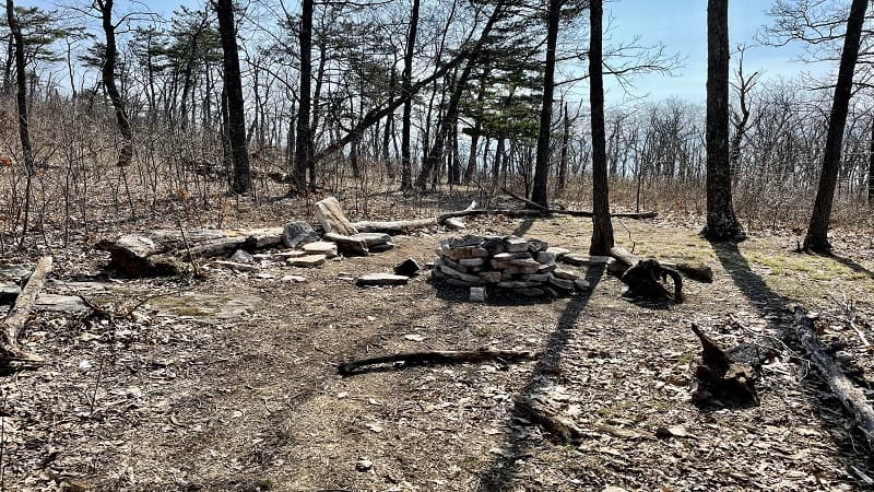 Primitive Camp Site at the Base of Duncan Knob