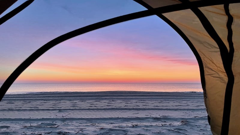 Beach Camping at False Cape State Park