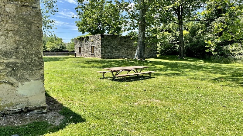 A picnic area at Red Rock Wilderness Overlook Regional Park