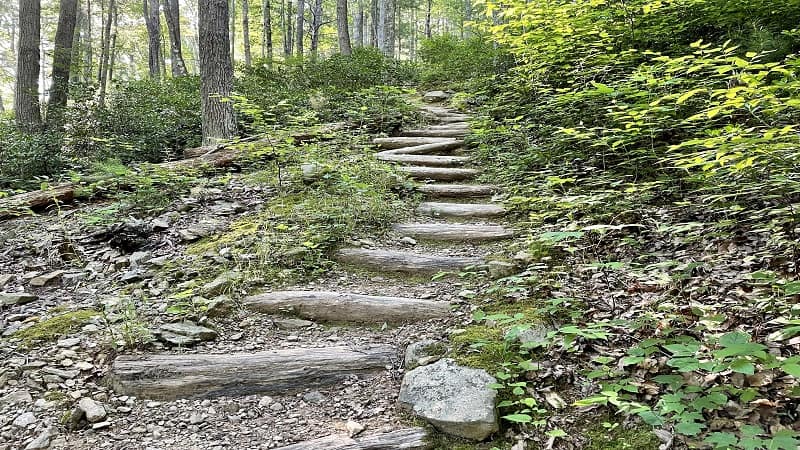 steep mountain trail