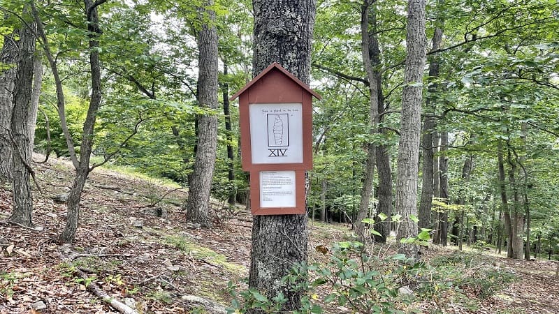 One of the 14 stations of the cross at Shrine Mont