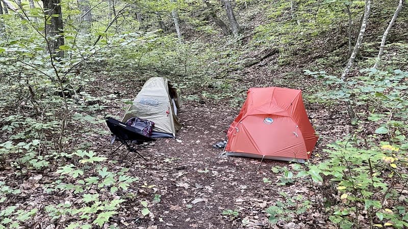 Old rag shop mountain camping