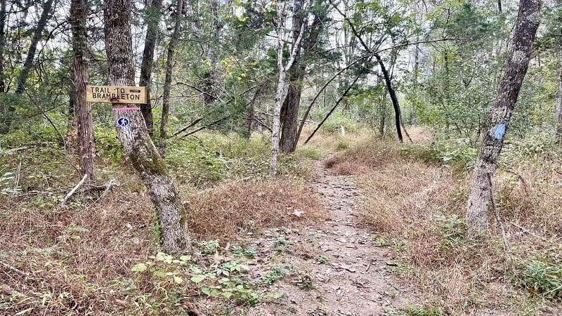 Beaverdam Reservoir Trail Sign