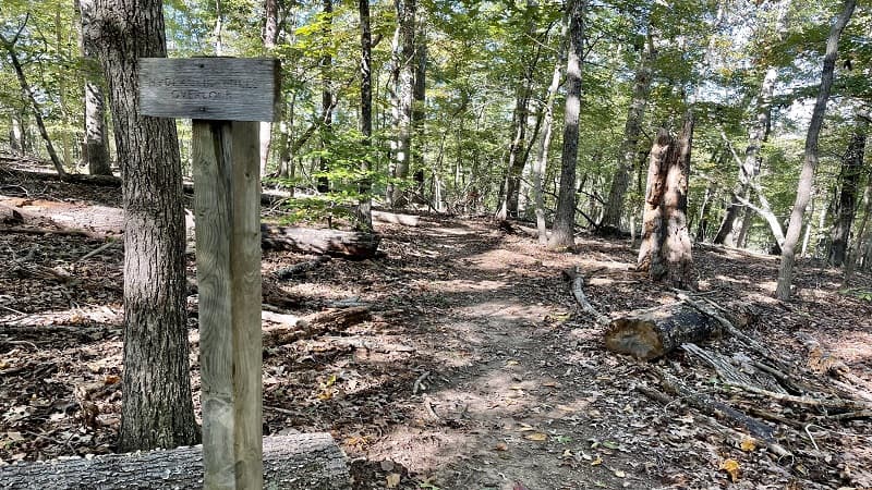 Overlook Sign at Ivy Creek Natural Area