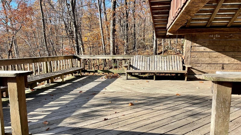 Wooden Deck at David Lesser Shelter