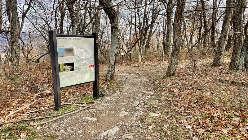 Jones Run Falls Trail Kiosk