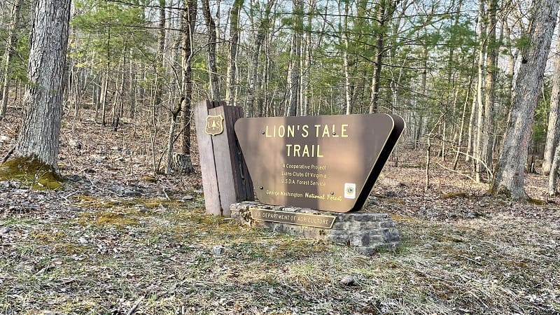 Lion's Tale Trail Sign