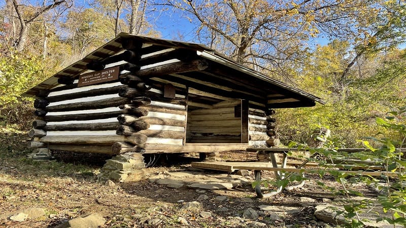 Manassas Gap Shelter on the Appalachian Trail in Linden, Virginia