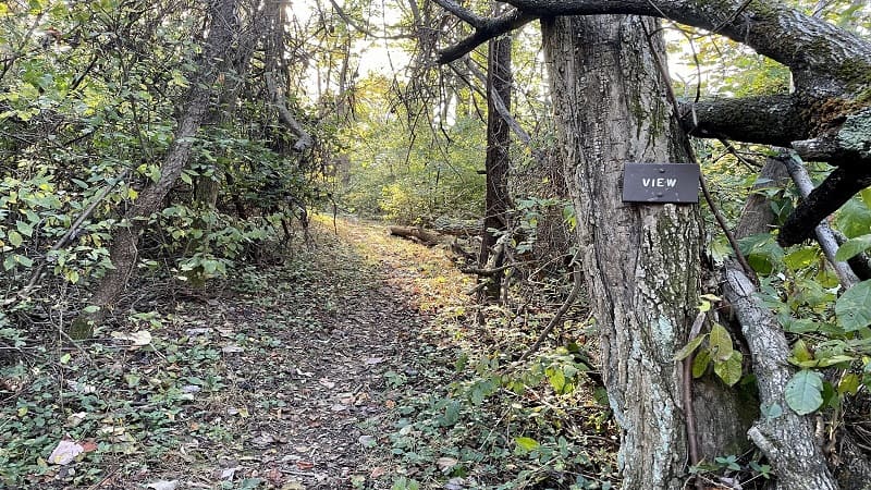 View Sign on the Appalachian Trail in Virginia