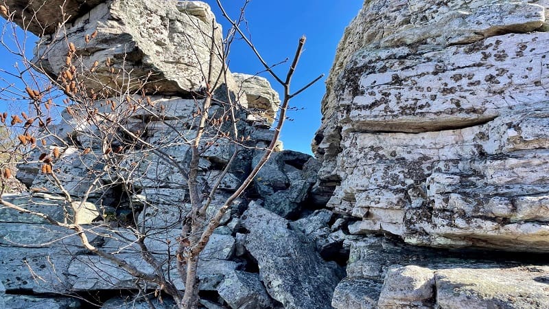 Gap in Rocks for Strickler Knob Views