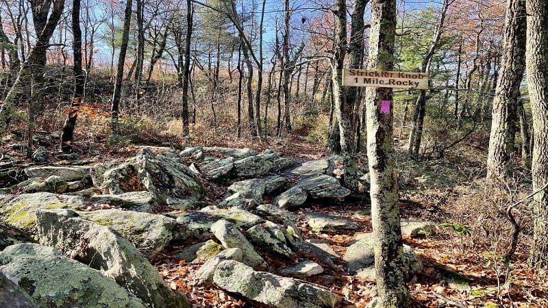 Strickler Knob Trail Sign