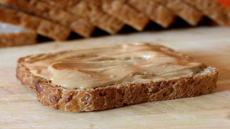 Peanut Butter Toast - What to Eat Before a Hike