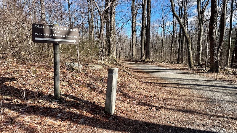 Weakley Hollow Fire Road Sign