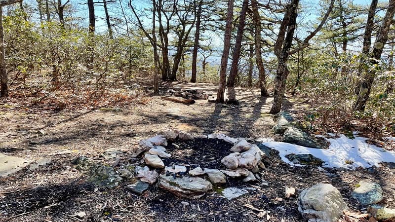 Camp Site Near White Rocks Overlook