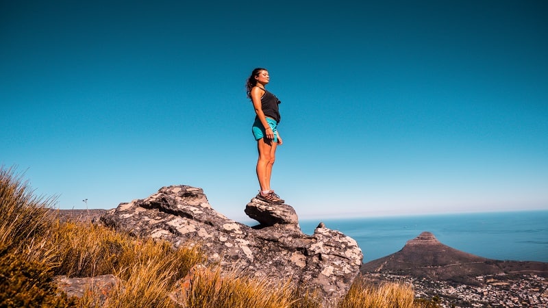 WAMA - What's your go-to bra for hiking? Jillian wore the triangle bralette  while hiking in Iceland 🇮🇸 It's a great option whether you're trekking up  a mountain or just chilling at