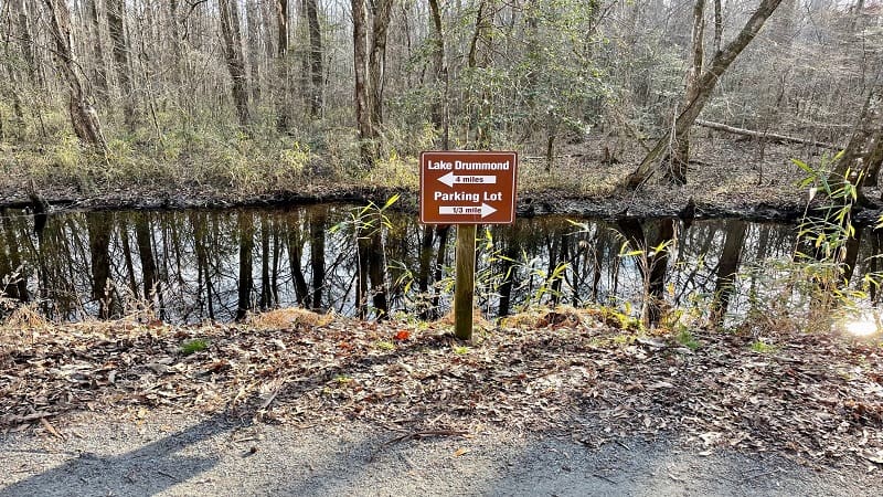 Great Dismal Swamp Lake Drummond Sign