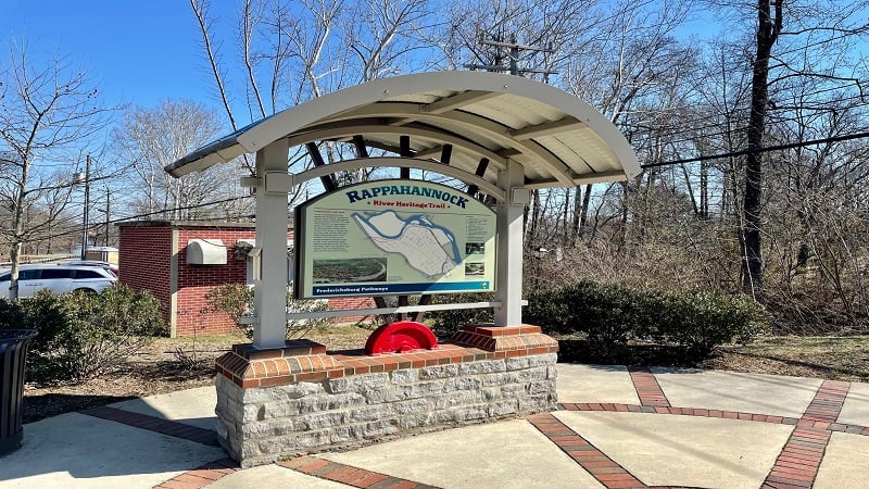 Trail Kiosk for Heritage Trail in Fredericksburg