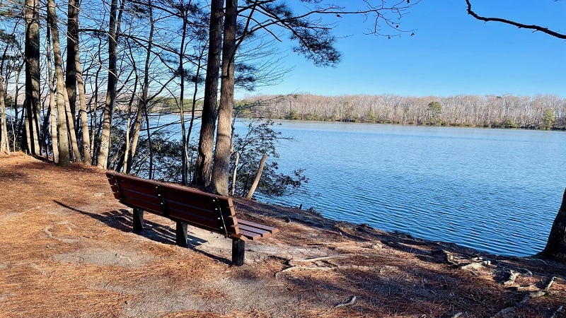 Bench at Oak Grove Lake Park