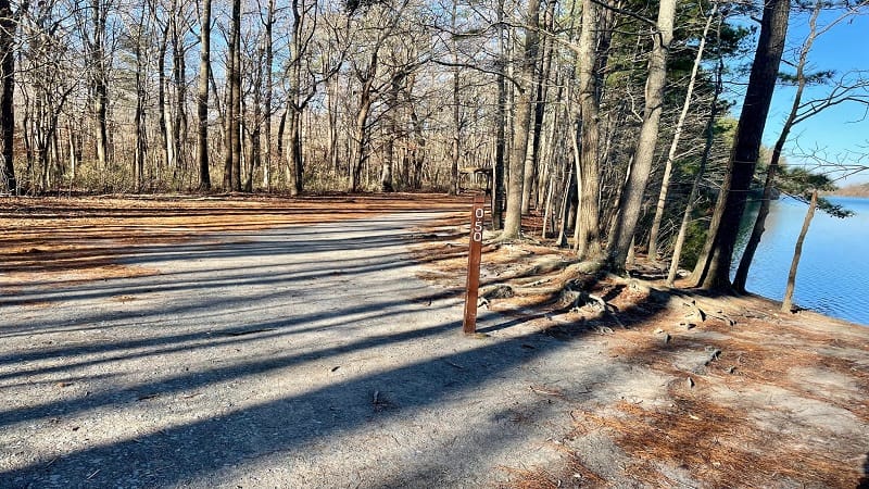 Mile Marker at Oak Grove Lake Park