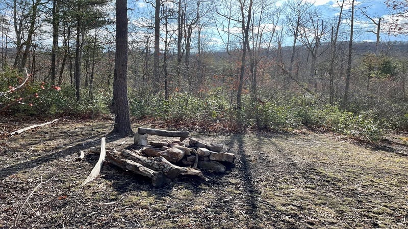 Primitive Camp Site on Veach Gap Trail