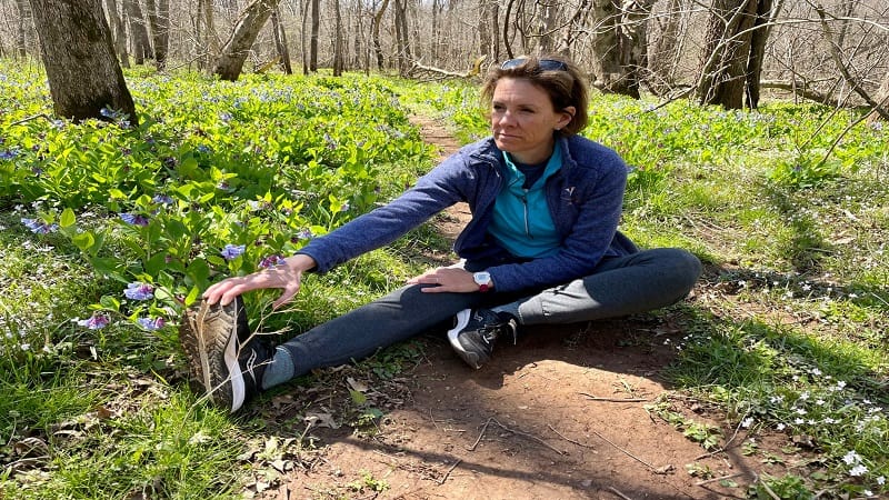 Hiking Stretches: Seated Hamstring Stretch