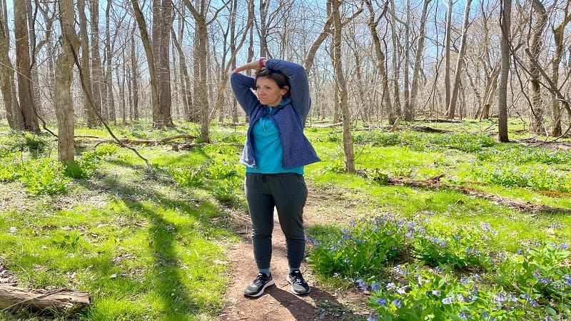 Hiking Stretches: Shoulder Stretch