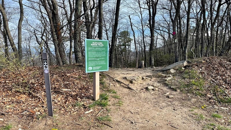 Kaylor's Knob Trail Sign