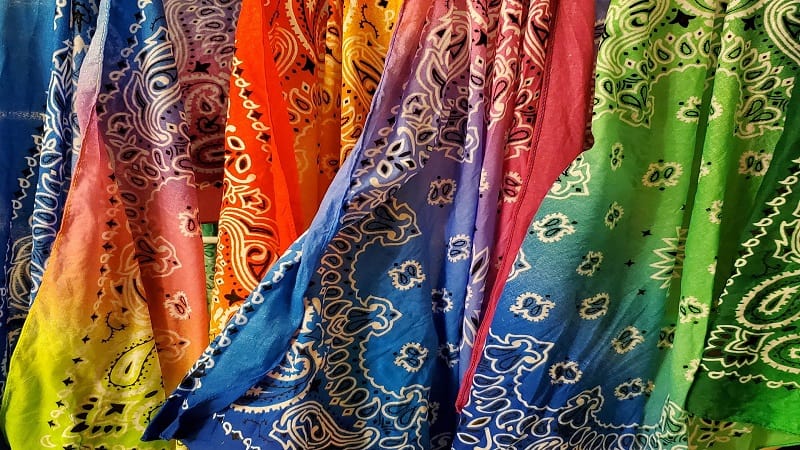 colorful bandanas