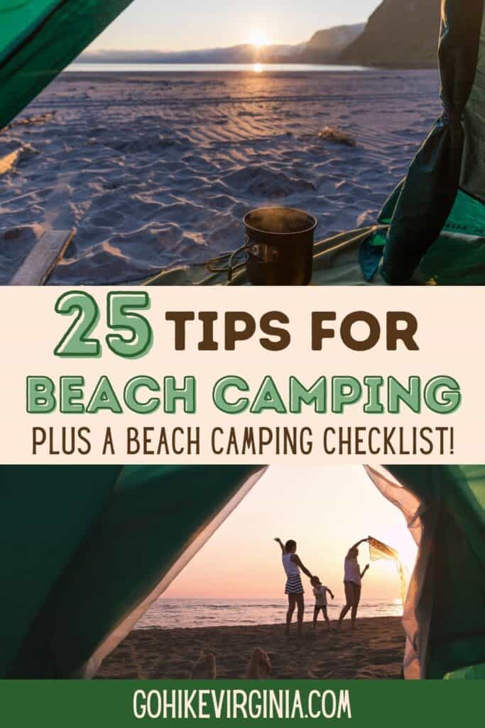 Beach Camping Tips + Checklist