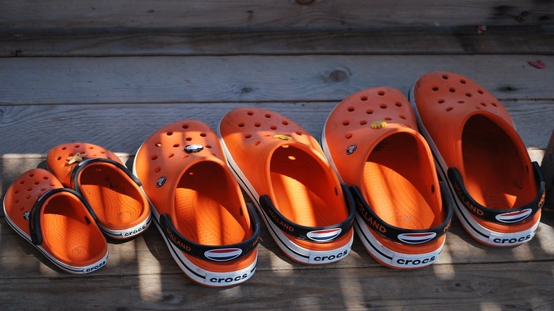 orange crocs
