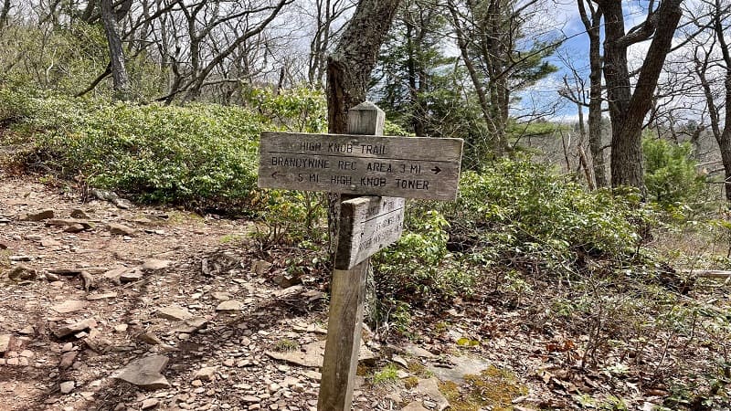 High Knob Trail Sign