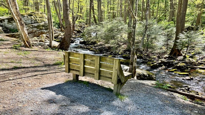 Bench at Mill Creek Nature Park