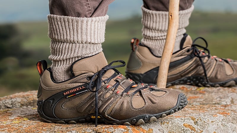 hiking socks and shoes