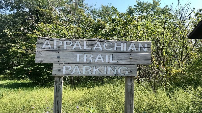 Appalachian Trail Parking Sign