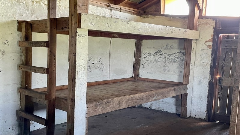 Chestnut Knob Shelter Interior